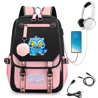 Backpack, Various Styles, Cartoon Heat Transfer, Digital Printing, Backpack, Large-Capacity Student Schoolbag