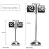 Creative Retro Flip Clock - Modern Simple Design, Ingenious Single-Leg Balance for Living Room Decor