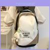 Minimalist Nylon Backpack For Girls And Boys With Letter Embroidery And Padded Shoulder Straps For School And Travel