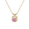 Necklace Earrings Set Light Luxury Full Of Diamonds Water Drop Bow Personality Temperament Banquet Earrings Item Group