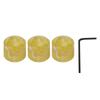 3Pcs Electric Guitar Knob String Potentiometer Controller Instrument Accessory Set Kit