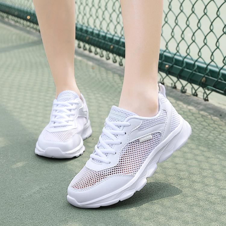 Women's Shoes Summer New Breathable Mesh Shoes Lace Up Casual Shoes Sports Shoes