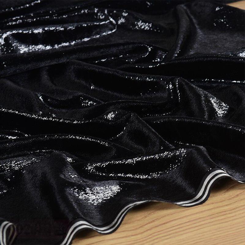 

Soft Shiny Velour Bright Thread Fabric Inverted Velvet Designer Fabrics For Cheongsam Full Dress Diy Sewing Materials, Inelastic 100x140cm