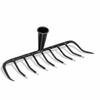 Sturdy Duty Soil Rake Multi-Functional Use Sturdy Duty Garden Rake Steel Tine Cultivator Sturdy Construction Gardening Tool