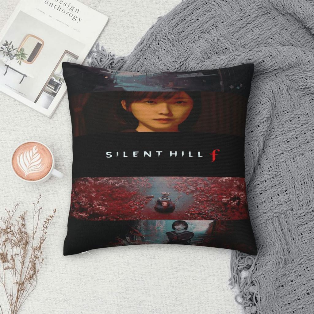 Car Decorations Silent Hill F Horror Game 2025 Pillowcase Merch Pillow Cover Zipper Multi Size