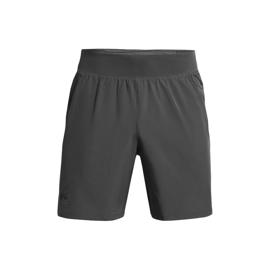 Under Armour Logo Print Lace-Up Mid-Rise Casual Shorts Men shorts Dark-Gray 1376508-025
