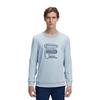 FILA Logo Print Crew Neck Sports Sweatshirt Men Sweatshirt Blue F51M148236F-LB