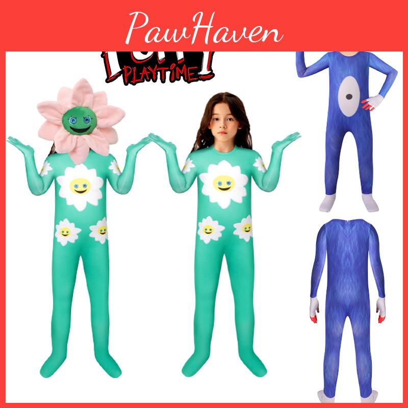 Authentic Poppy Playtime Huggy Wuggy Cosplay Costume For Kids Halloween Outfit Xmas