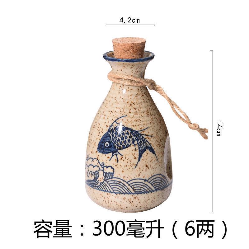 Wine Warmer Japanese Ceramic Sake Pot Set Household Small Wine Cup Traditional Handmade Wine Pot Accessories Shochu Cup Set 2025