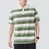 Dernier Polo rayé pour homme à manches courtes T-shirt pour homme à revers fin Haut court