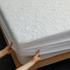 Quilted Waterproof Bed Sheet With Elastic Queen King Size White Color Mattress Protector For Double Bed Queen/King Bed Sheet