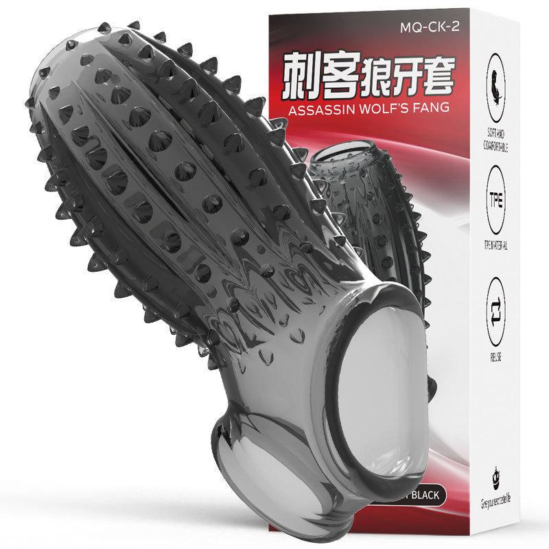 Cock Ring for Men Spike Cock Sex Toys for Men Penian Rings Adult Supplies Delayed Ejaculation Linen Nozzle Sleeve for Penis