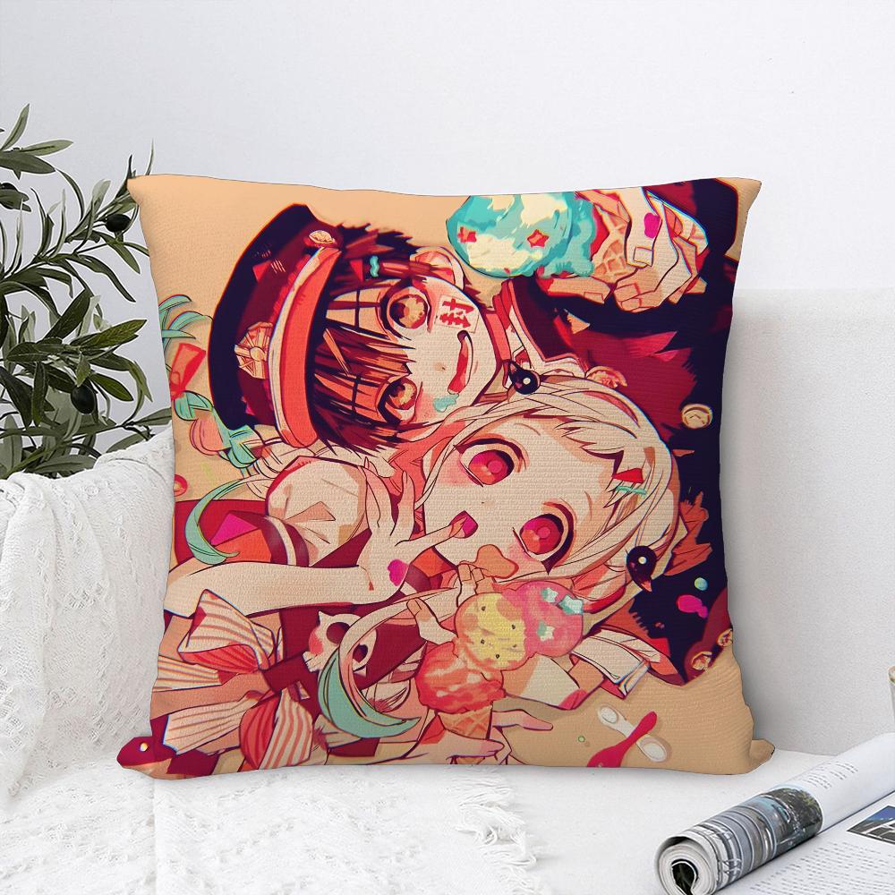 Jibaku Shounen Hanako Kun Pillow Case Plush Fabric Soft  Pillowcase Double Sided Print  Sofa Cushion Cover Throw Pillow Cover