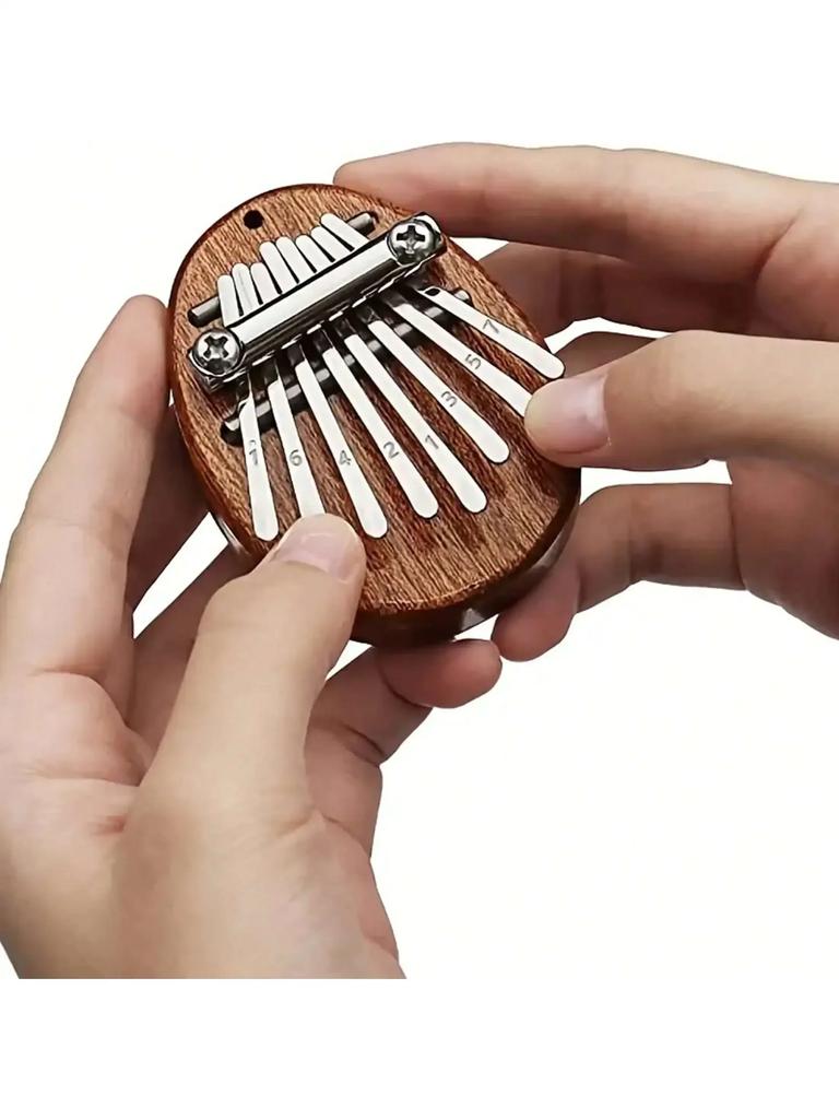 1pc-8 Key Mini Wooden Kalimba High Quality Exquisite Finger Thumb Piano Marimba Musical Good Accessory Pendant Gift