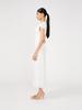 2026 European Spring/Summer Women's Solid Color Deep V-Neck Short Sleeve Long Dress