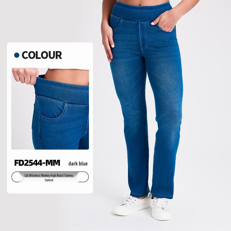 Women s High Waist Cat Ear Denim Skinny Pants: Slimming, Butt-Lifting, Casual Fit Extra Large