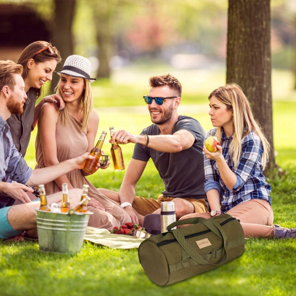 Camp Utensils Organizer Tent Stake Tool Bag Large Capacity Tent Peg Bag  Outdoor Camping