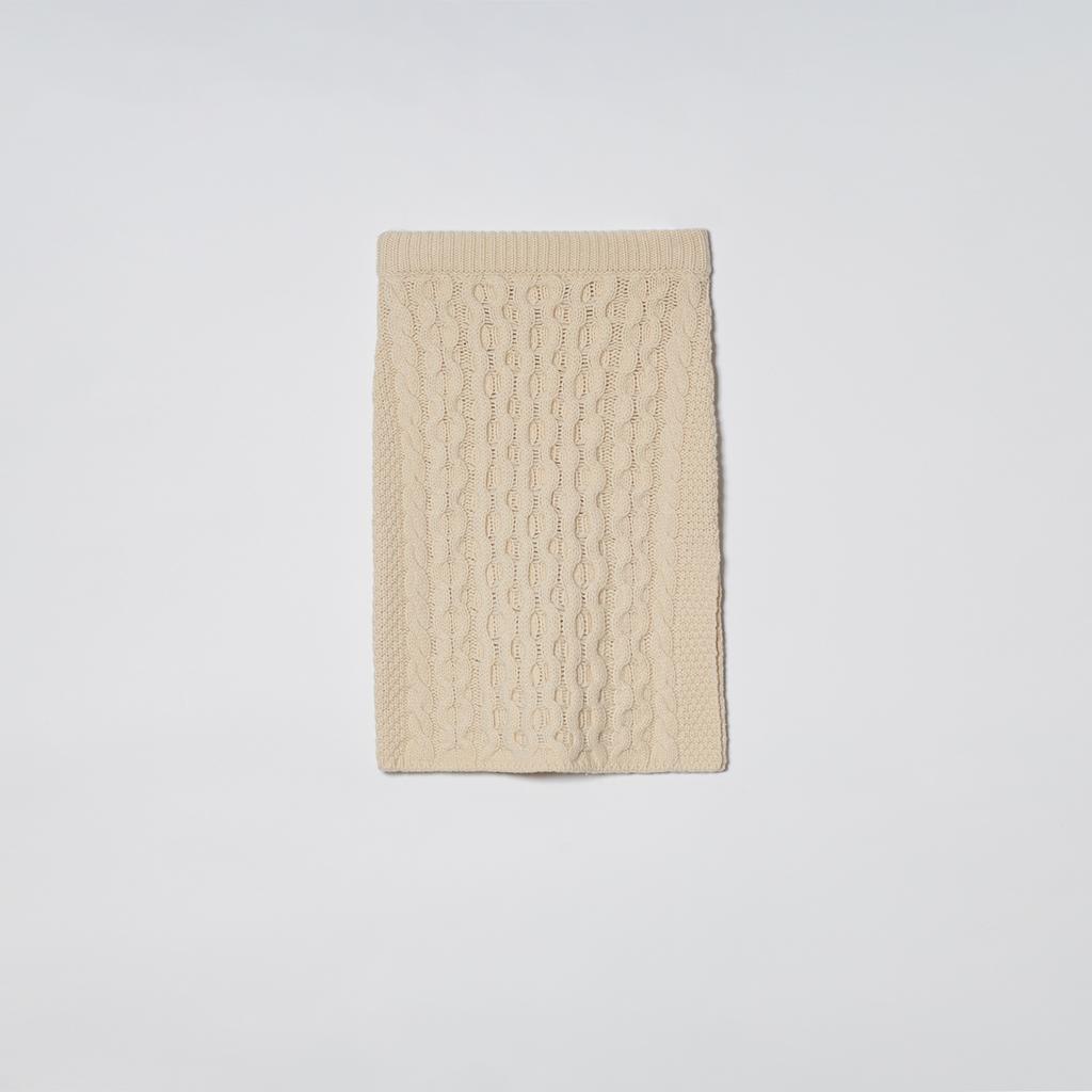 Soltipebeul Fisher Slit Skirt [Cream]