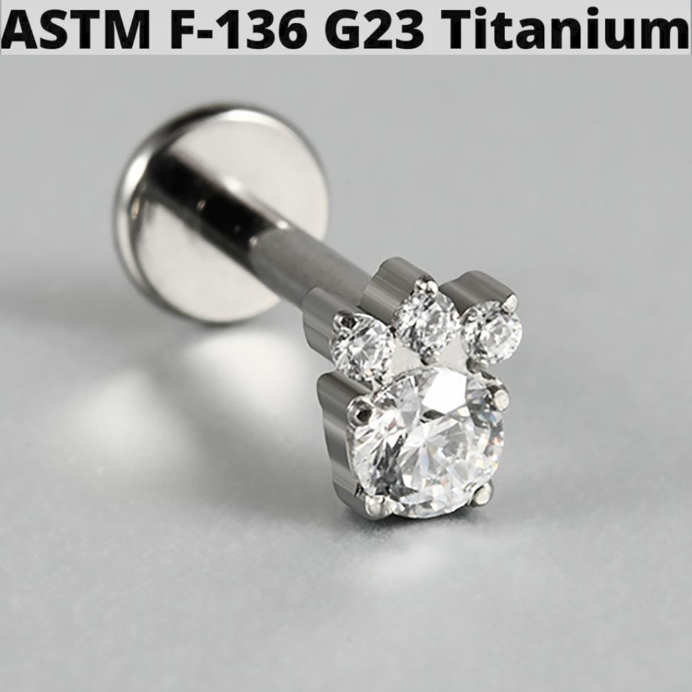 1PC G23 Titanium Butterfly Internal Thread Labret Lip Rings Cross Snake Ear Cartilage Tragus Helix Earring Lobe Piercing Jewelry