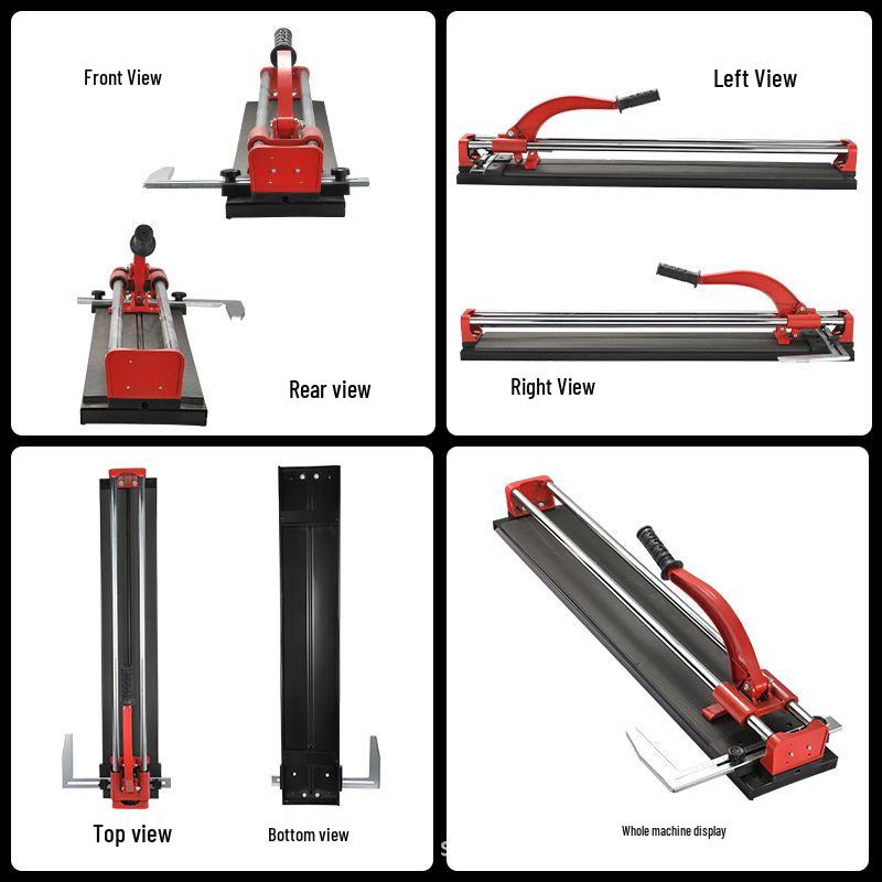 Manual Push-Type Double Rail Tile Cutter - 600, 800, 1200mm