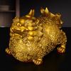 1 Pair of Solid Brass Auspicious Animal Pi Xiu Statue Male Female Wealth Luck Home Living Decor