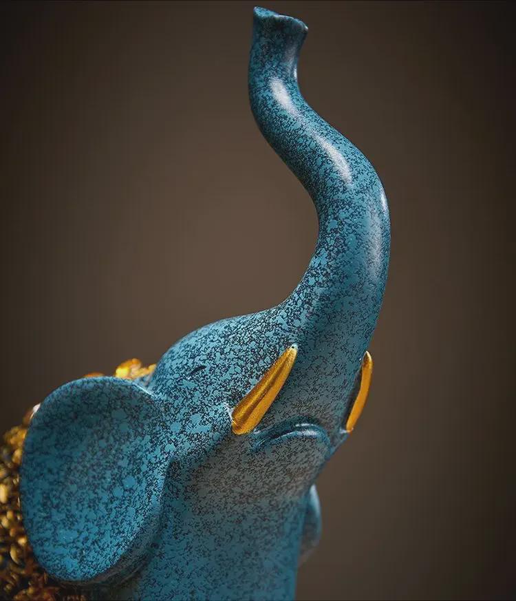 Ornamente retro chinezești cu elefant, mamă și copil, pentru decor de casă și birou - Atrage bogăția și averea, livrare gratuită