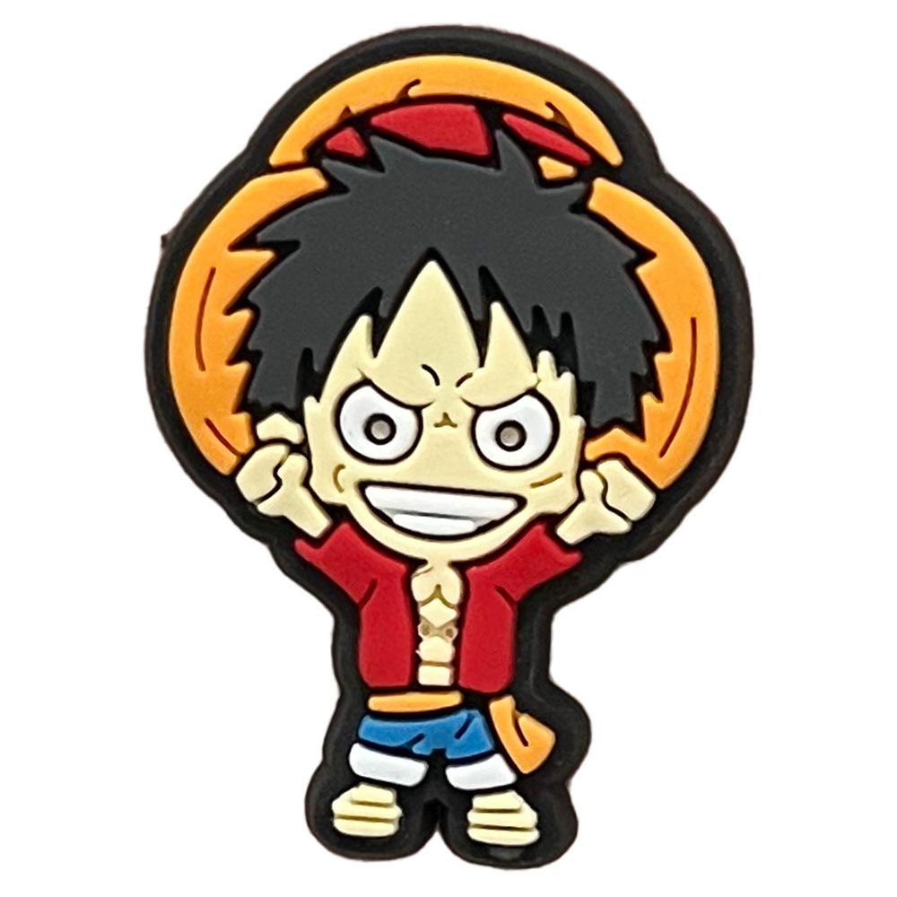 1pcs Japanese Anime One Piece Shoe Charms PVC Cartoon Shoes accessories Decoration Buckle Fit Bands Bracelets Clog Sandal Garden