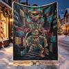 Five Nights at Freddy's rašto pledas namų dekoravimui, lovai, sofai, kelionėms automobiliu, stovyklavimui, tinkamas visais metų laikais, gimtadienio, Kalėdų dovana