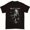 Dámské Tričko Avril Lavigne Koncertní Grafický Potisk Unisex Dámské Černobílé Živý Styl Obrazovková Podpis Rocková Ikona Glamour