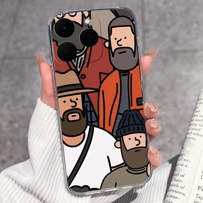 Pouzdro na telefon se vzorem čínského draka pro Realme 15T 14T 14X 15 13 12 11 10 C71 C61 P1 Měkké kryty Průhledné silikonové nárazuvzdorné pouzdro pro Realme Casing