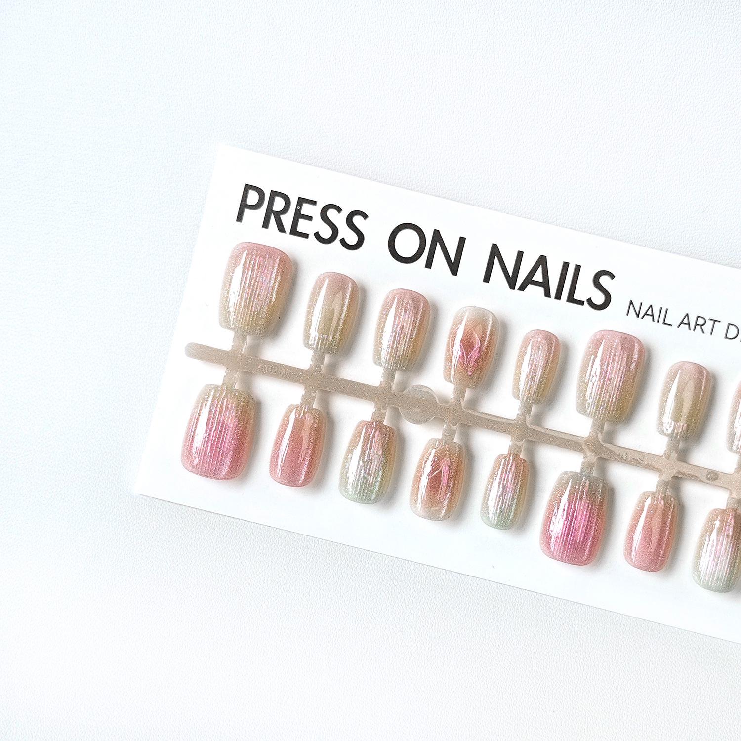 

Jiaolong Dreamy Fishtail French Manicure: Romantic, Handcrafted, Wearable Nails.