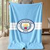 Manchester Theme Blanket Soft Flannel Blanket Plush Throw Blanket Cozy Sofa Bed Blanket for Home Decor