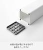Yamazaki Jitsugyo 1578 Square White W15 X D15 X H48cm Smart Umbrella Stand Slim with Removable Water Tray