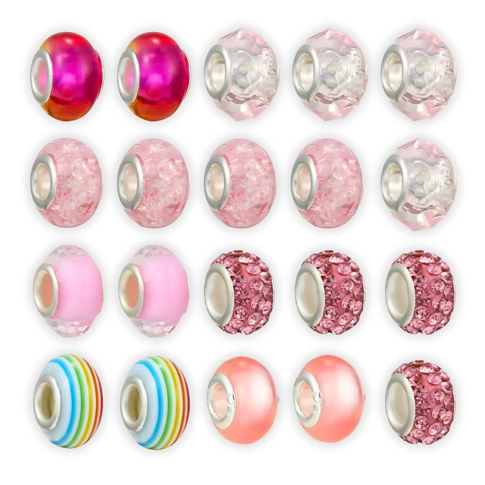 Jewelry making kit beads bracelets pendants charms gift