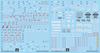 Fluorescent MG MGEX MGSD FM HiRM 1100 Robot MS Ensha Detail-Up Water Transfer Decals (for MG 1100 Z Gundam Zeta Gundam Ver.Ka) [Used]