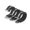 5pcs 304 Stainless Steel Rubber Lined P Clips R-type Pipe Clamp Cable Mounting Hose Pipe Clamp Hose Clamp Fixed Pipe Bracket