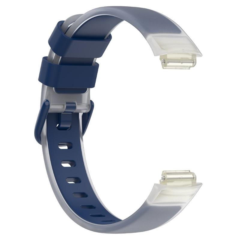 Clear Two Tones Fitness Band Breathable Soft Silicone Quick Change Accessory Simple Installation for Watch Inspire 3
