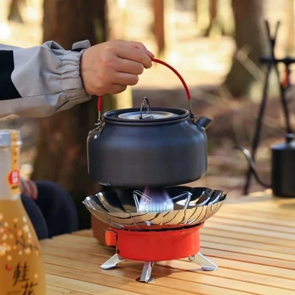 Compact Folding Gas Burner High Power Fondue Gas Cooker Lotus Cassette Stove  Household