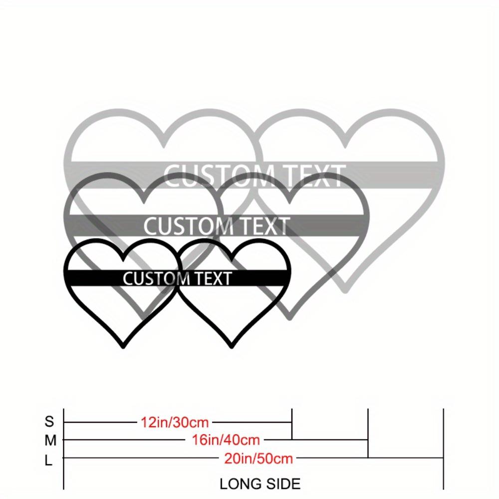 Custom Infinity Heart Metal Sign Personalized Couple Name Wall Decor Engagement Gift Valentine