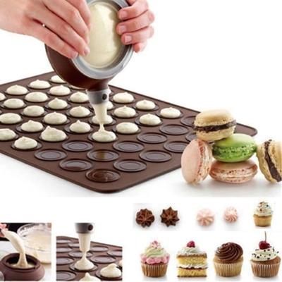 Nya silikonmuffins med 48 hålrum/mandelrunda kakor Verktyg Bakverk Macaronbakning