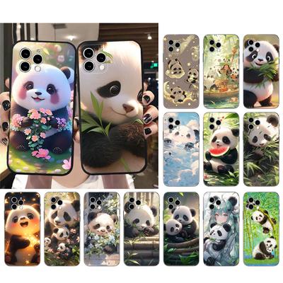 Panda Bear Phone Case For Iphone 15 14 Pro Max 13 12 11 Pro Max XSMax XR 12 13 Mini 14 Plus