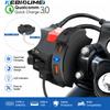 Szybka ładowarka motocyklowa 48 W QC3.0 18 W PD 30 W Uchwyt ładujący na kierownicę Wodoodporna ładowarka do telefonu rowerowego Adapter gniazda 12/24 V
