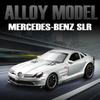 Simulation 1/32 Benz SLR McLaren 722S Linkage Sports Car Alloy Toy Car Model Sound and Light Pull Back Diecast Toy Vehicle Gift