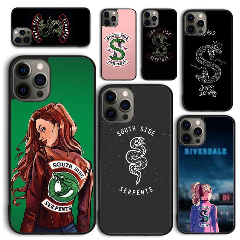 Riverdale South Side Serpents Phone Case for iPhone 17 Air 16 PRO MAX 15 14 PLUS 11 12 13 Back Cover Fundas