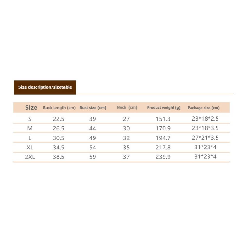 Jesienne i Zimowe Pogrubione Ubranka dla Szczeniąt Kamizelka dla Zwierząt Domowych Modna Kamizelka dla Psa z Bawełny z Nadrukiem na Klatce Piersiowej i Plecach Zintegrowane Ubrania dla Zwierząt