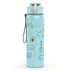 1PC Musical Instrument Doodle Art Pattern 750ml Color Plastic Sports Water Bottle Leakproof Flip Straw Lid Suitable for Sports Office Home Use