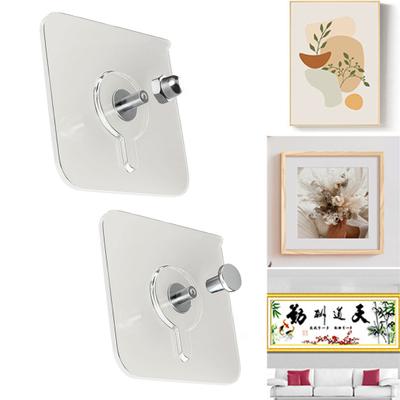 10Pcs Ganchos adesivos sem broca Forte suporte de carga À prova d'água Fácil de instalar Imagem