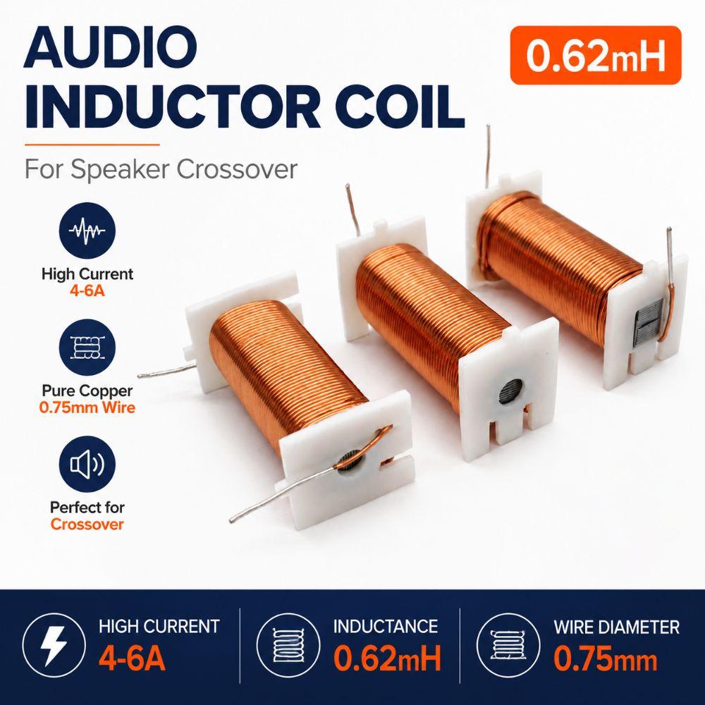 0.75mm Audio Inductor Coil 0.62MH Inductor Coil Durable Frequency Coil