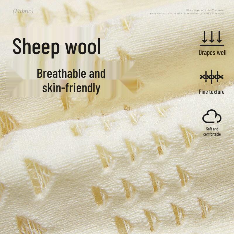 JNBY Women's Fall 2023 100% Wool Knit Sweater