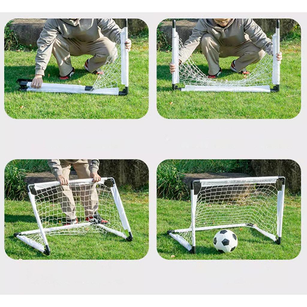 Portable Kids Soccer Goal Nets Practice with Ball Kindergarten S